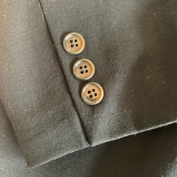 Ann Taylor Separates Double Breasted Suit‎ Black Wool Jacket Women’s 10 Skirt 8 - Picture 3 of 13